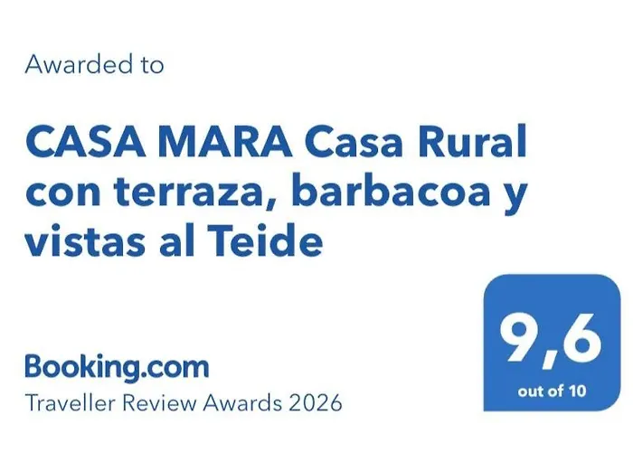 Casa Mara Con Terraza, Barbacoa Y Vistas Al Teide